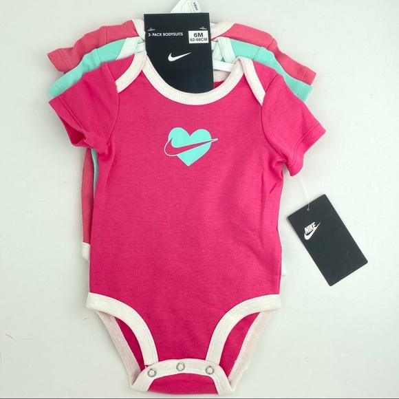 Nike Other - Nike Infant Girl’s 3-Pack Onesies/Bodysuits 6M